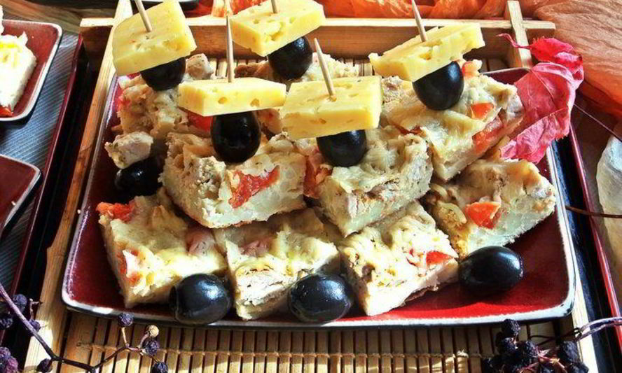 Рецепт канапе из спагетти