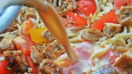 канапе из спагетти