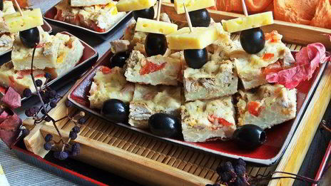 канапе из спагетти