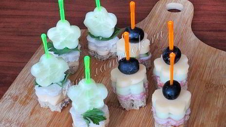 канапе праздничное ассорти