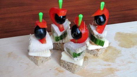 канапе праздничное ассорти