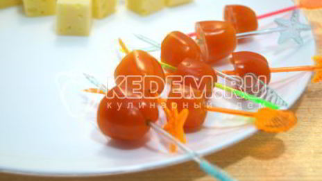 канапе рождественский венок