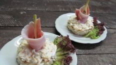 канапе с бужениной