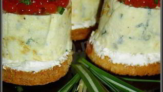 Канапе с икрой Фейерверк вкуса