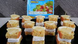 Канапе с крабовым маршмеллоу