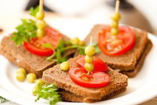 Канапе с салом