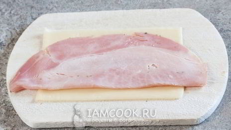 канапе с ветчиной и сыром