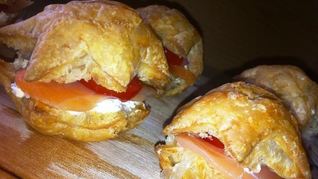 Канапе Звезды с лососем