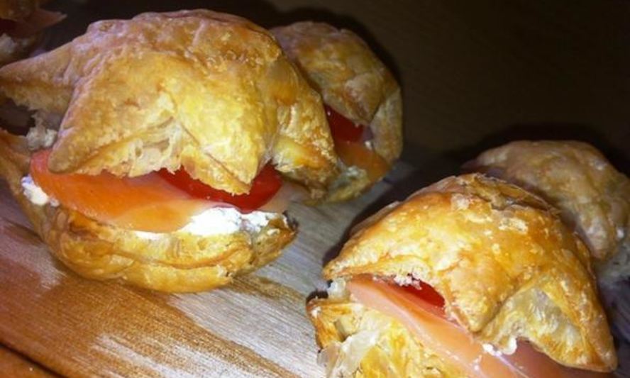 Рецепт канапе звезды с лососем