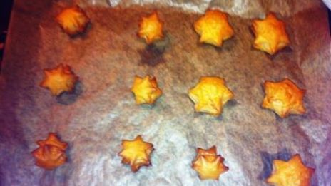 канапе звезды с лососем