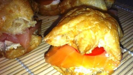 канапе звезды с лососем