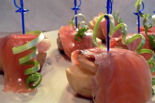 Картофельные канапе с рыбой