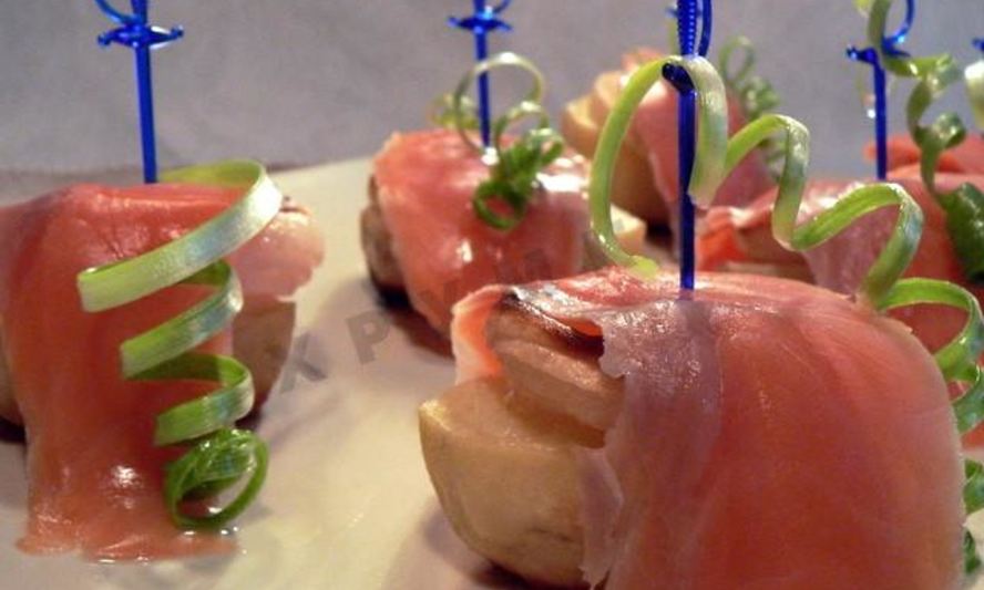 Рецепт картофельные канапе с рыбой