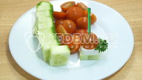 овощное канапе с сыром фета