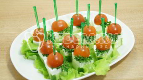 овощное канапе с сыром фета