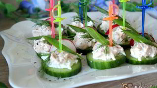 Овощные канапе Девичьи посиделки