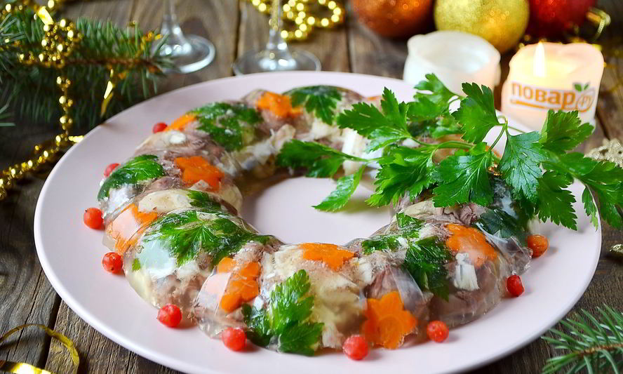 Рецепт домашний холодец из говядины и курицы