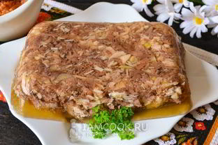 Холодец из говядины и курицы