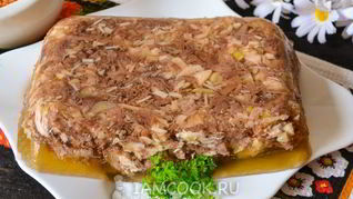 Холодец из говядины и курицы