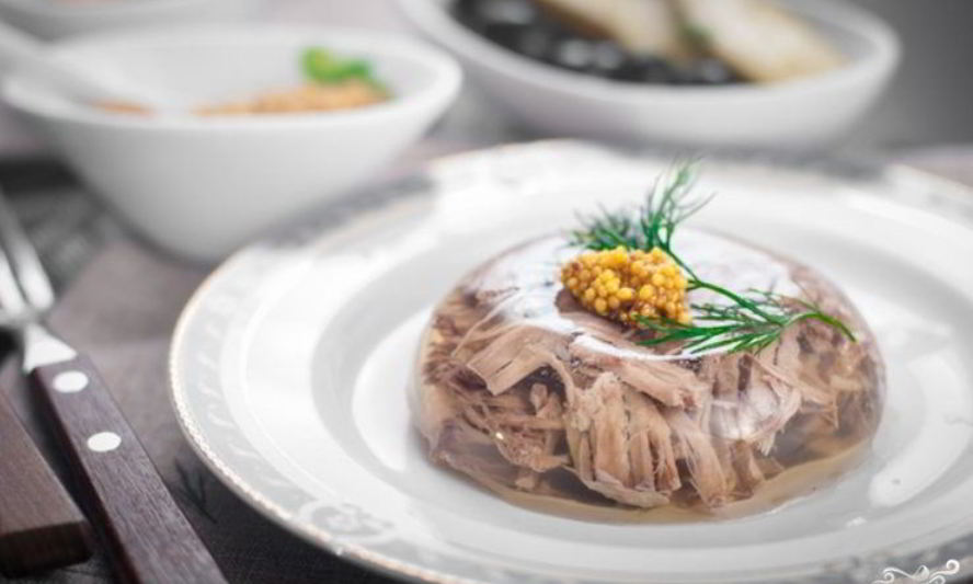 Рецепт холодец из говядины и свиных ножек