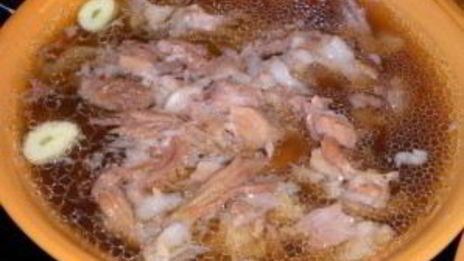 холодец из кабана