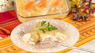 Холодец из куриной грудки с желатином