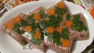 Холодец из куриных спинок