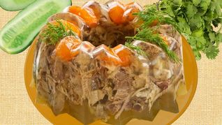 Холодец из рульки и индейки