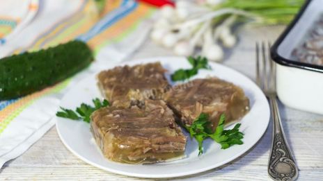 холодец из свиных ножек и говядины