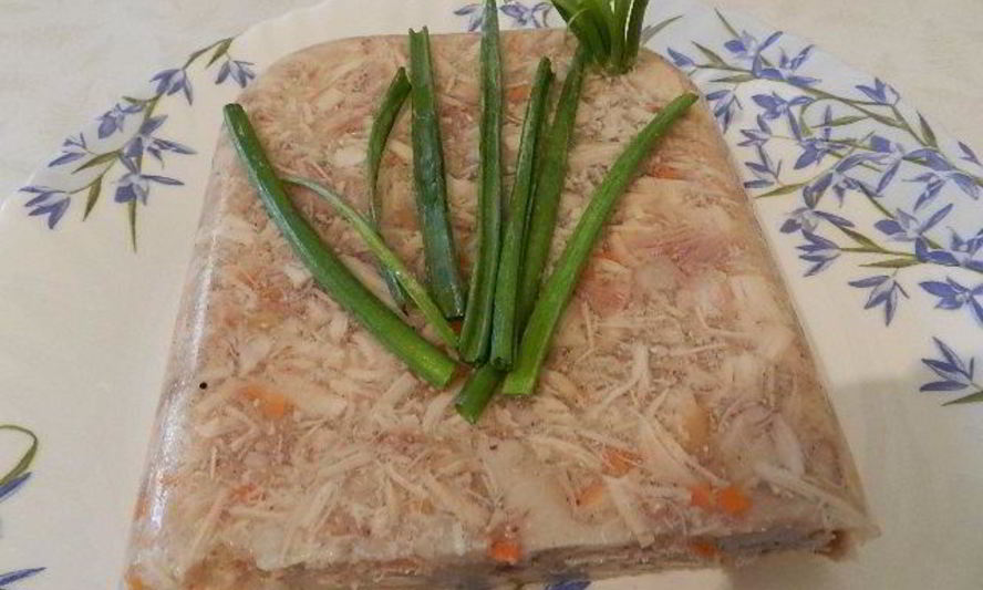 Рецепт холодец из свиных ножек и рульки