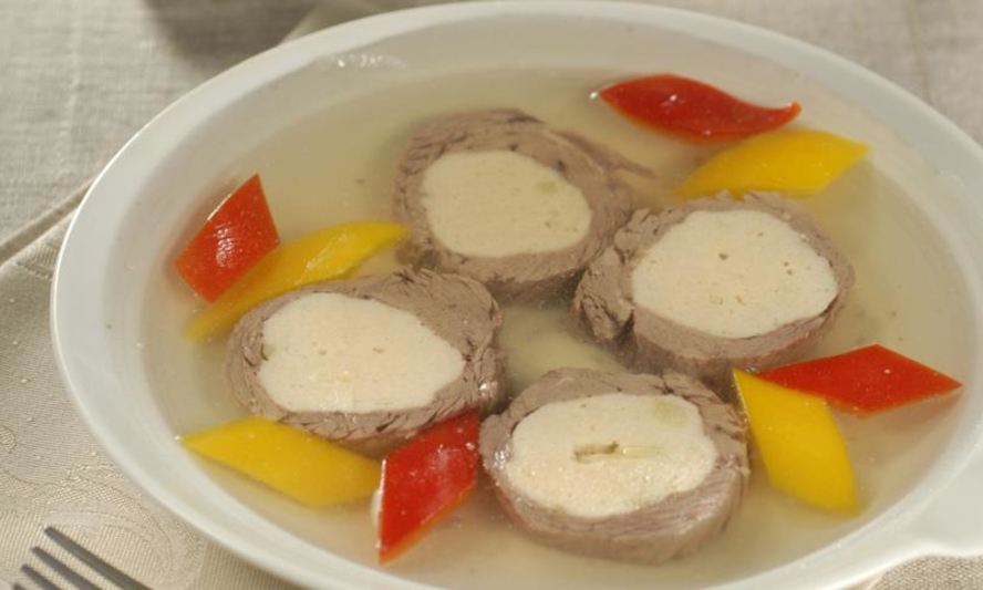 Рецепт холодец с куриными медальонами