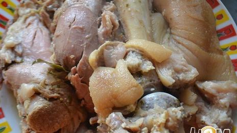 холодец с курицей и свининой