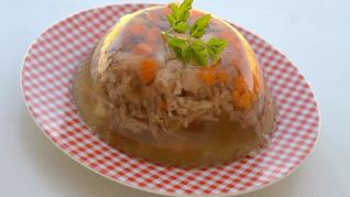 Студень холодец из курицы с желатином