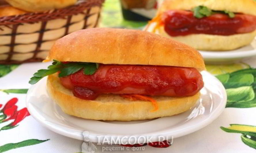 Рецепт булочки для хот-догов