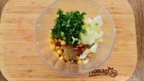 хумус с апельсиновым соком