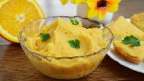 хумус с апельсиновым соком