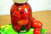 Маринованные помидоры с базиликом и семенами горчицы