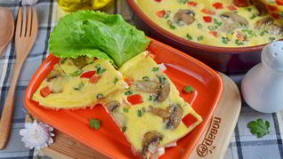 Быстрый омлет в духовке