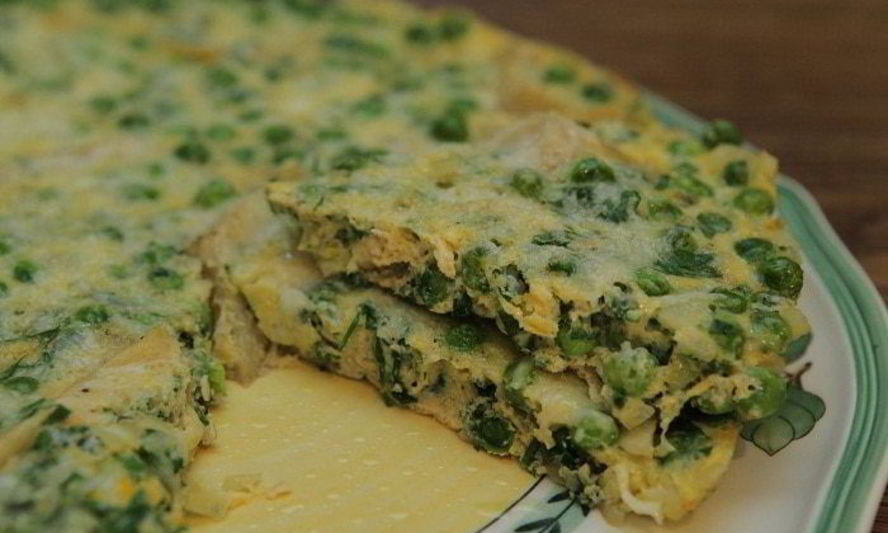 Рецепт фриттата с артишоками и зеленым горошком