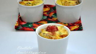 Фриттата с макаронами и болгарским перцем