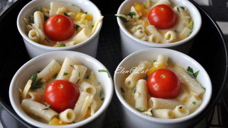 фриттата с макаронами и болгарским перцем