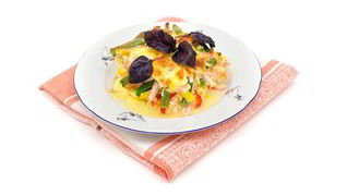 Фриттата с ветчиной и сладким перцем