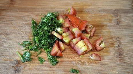 крабовый омлет в пакете