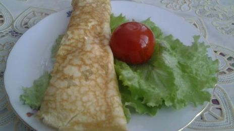 омлет фаршированный с помидорами и перцем