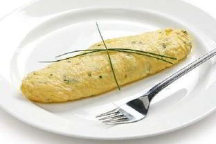 Омлет из белков с зеленью