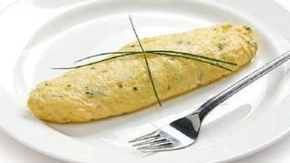 Омлет из белков с зеленью