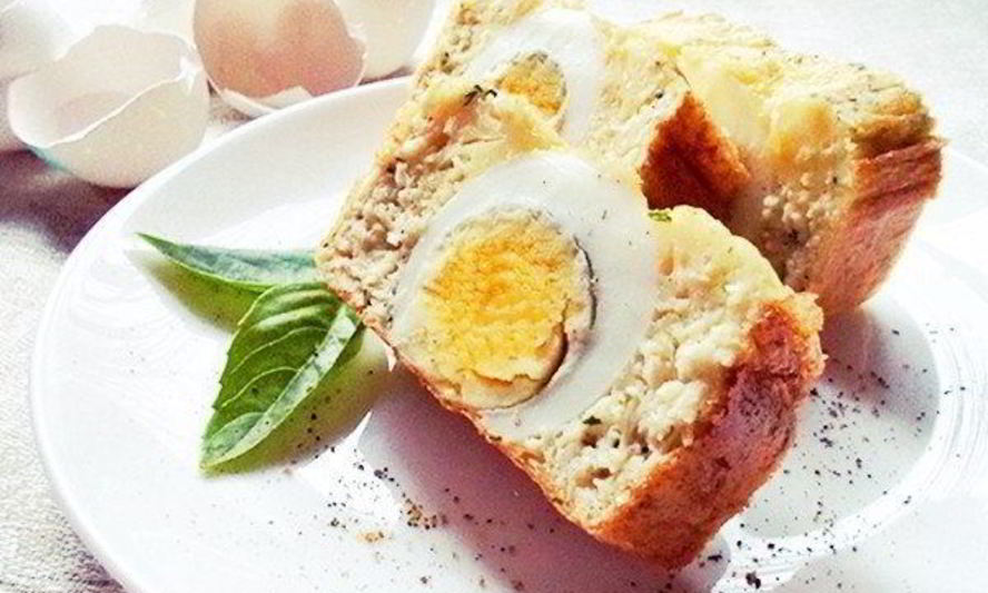 Рецепт омлет мишна с куриным мясом