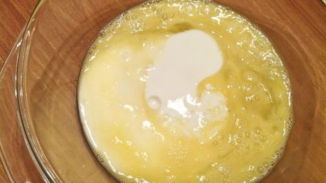 омлет на кефире