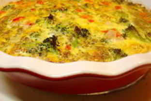 Омлет с брокколи и чечевицей