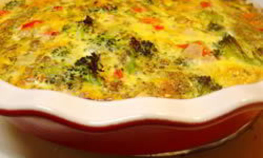 Рецепт омлет с брокколи и чечевицей